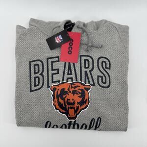 Women’s S NFL Chicago Bears Hoodie Waffle Knit Gray Comfort Football Warm
